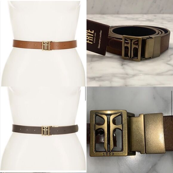 NWT FRYE | Reversible Leather Belt - Picture 1 of 10